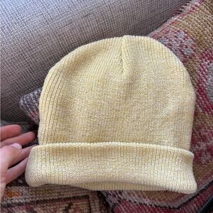 Ice Cream light Yellow Knit Beanie